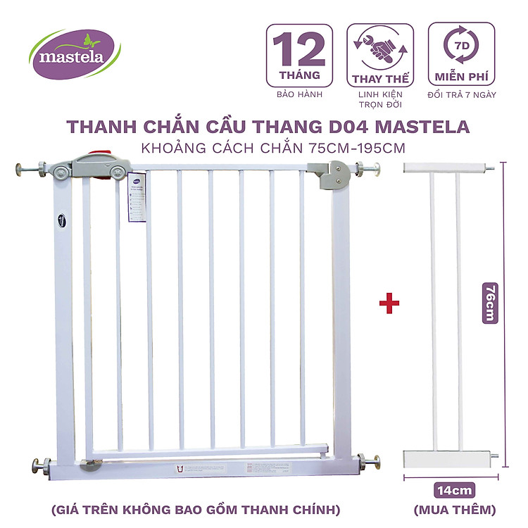Tìm mua tại Avakids:Thanh chắn cửa Mastela D04 bảo vệ bé, tràn ngập Khuyến mãi, Ưu đãi