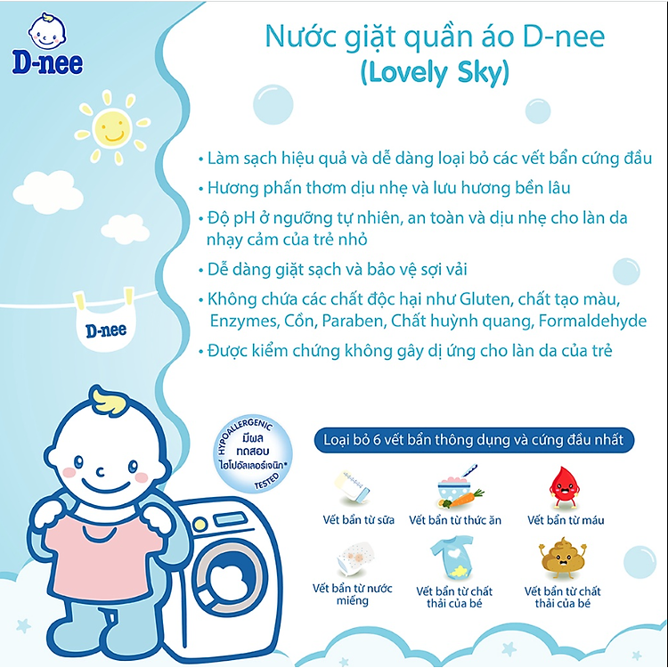 Mua Nước Giặt Quần Áo D-nee 960ml Chính hãng Giá rẻ - Hình ảnh 4