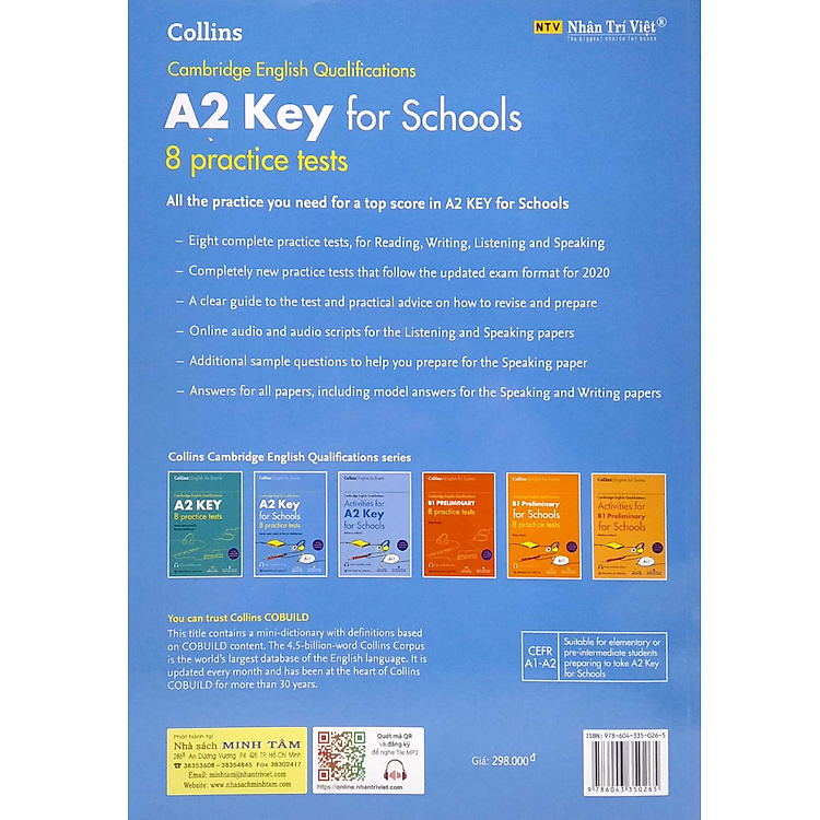 Cambridge English Qualification A2 Key for School - 8 Practice Tests - Ảnh 3