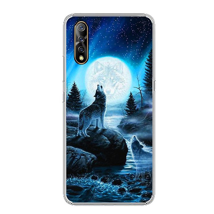 Ốp lưng dẻo cho điện thoại Vivo S1 - 0485 Wolf04 - Hàng Chính Hãng