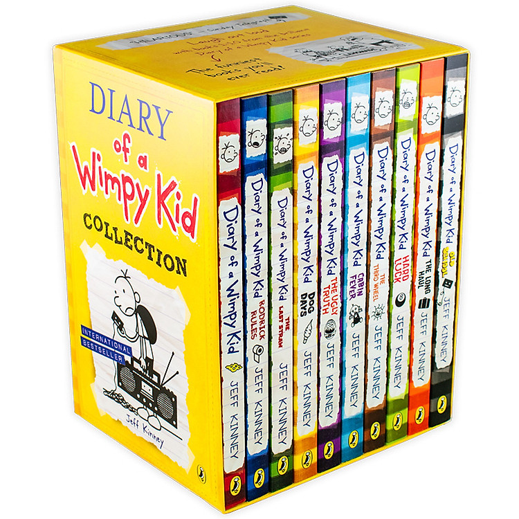 Truyện thiếu nhi tiếng Anh - Diary of a Wimpy Kid Collection Yellow Box Set