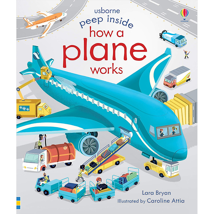 Sách Usborne Peep Inside How a Plane Works
