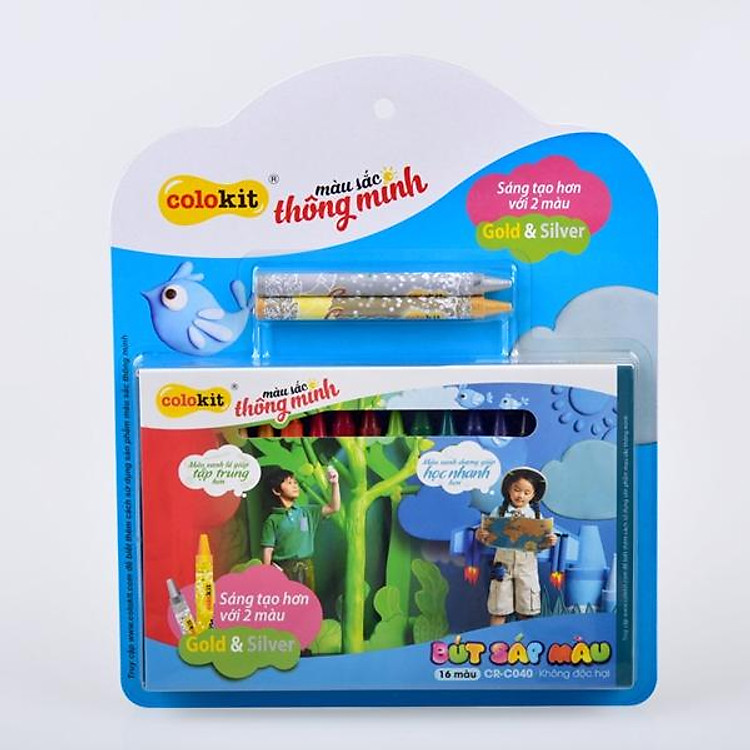 Bút Sáp Màu CR-C040 (16 màu)