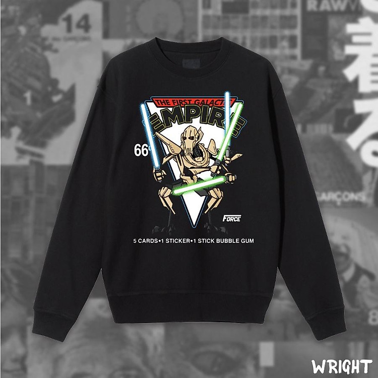 Áo sweater empire robot chiến đấu wright unisex