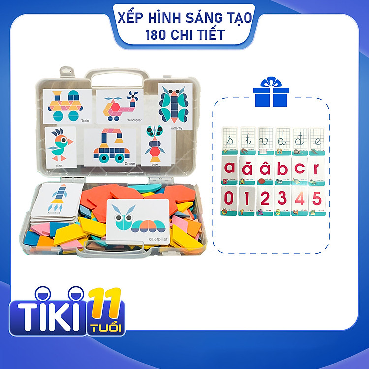 Mua Đồ Chơi Xếp Hình Gỗ 180 Chi Tiết Chính hãng Giá tốt