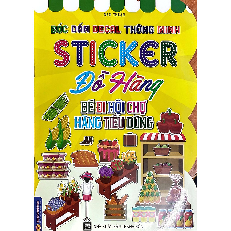 Bóc Dán Decal Thông Minh Sticker Đồ Hàng Bé Đi Hội Chợ Hàng Tiêu Dùng