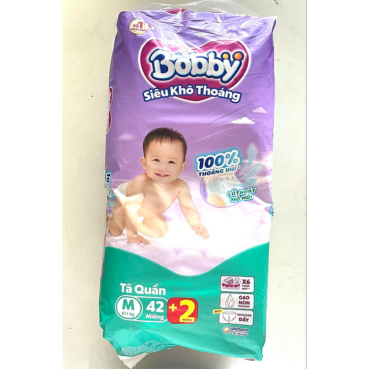 Tã Quần Bobby Siêu Thoáng M42 Giá rẻ