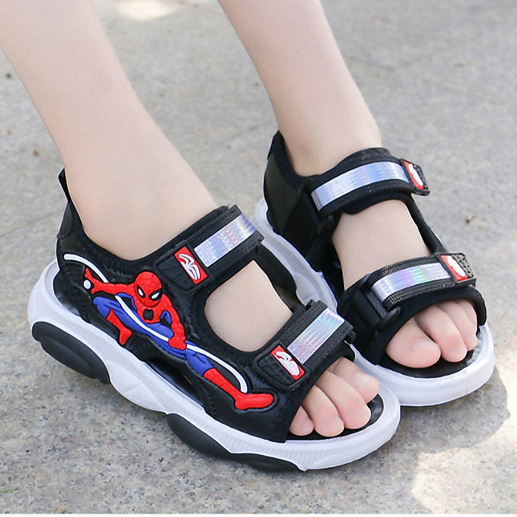 Dép sandal bé trai 3 - 15 tuổi kiểu dáng siêu nhân khỏe khoắn - SD73