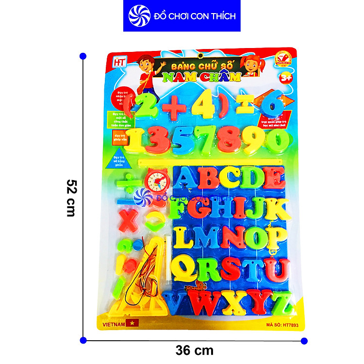 Bảng nam châm chữ số mầm non Chính hãng Tiết kiệm - Hình ảnh 5