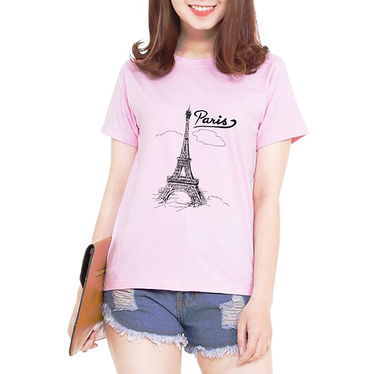 Áo Thun Nữ In Hình Everest AoK1574 (Hồng Phấn)