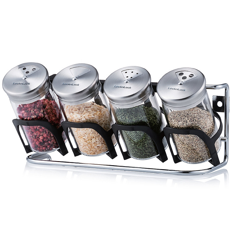 Bộ Lọ Đựng Gia Vị 4P LOCK&LOCK LLG842 SLIM - 130ML