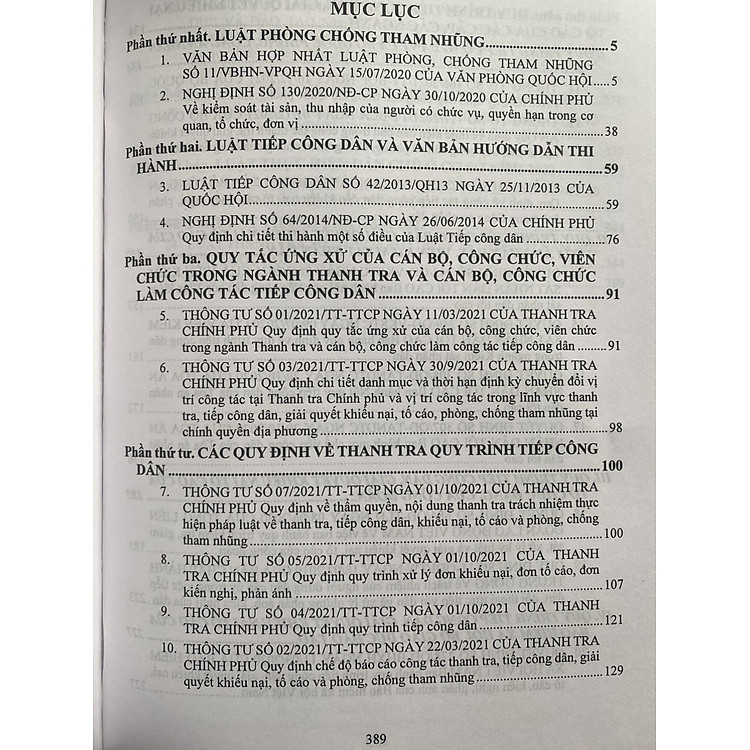Luật Thanh Tra - Luật Phòng Chống Tham Nhũng - Luật Thực Hiện Dân Chủ Ở Cơ Sở - Luật Thực Hành Tiết Kiệm Chống Lãng Phí - Ảnh 3