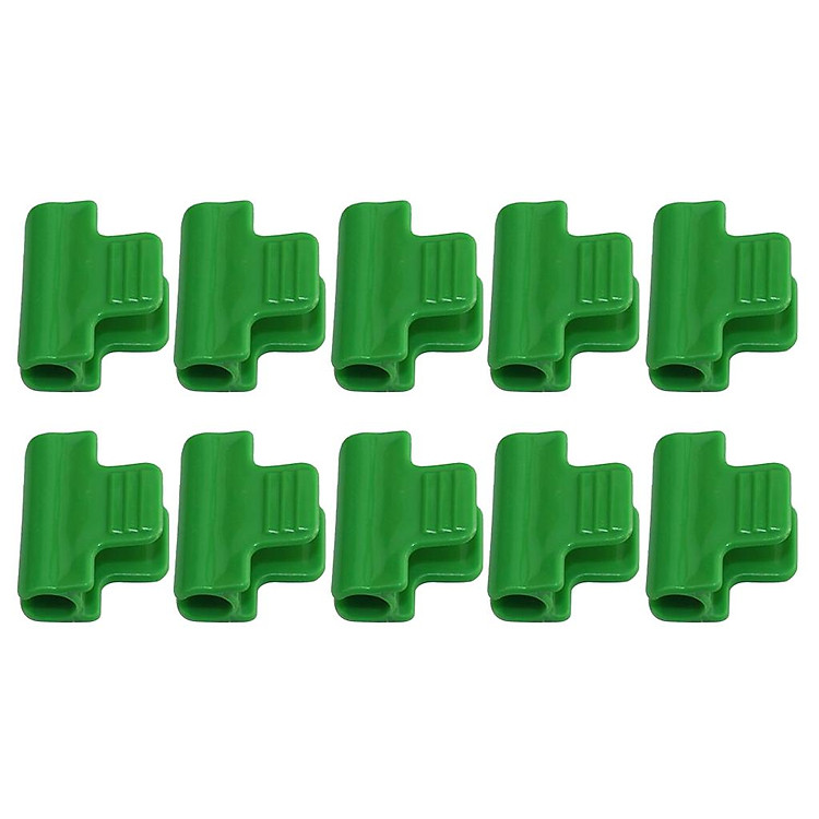 10pcs Green Fixed Clips Pipe Clamps Greenhouse Film Clamps Garden Care Tools