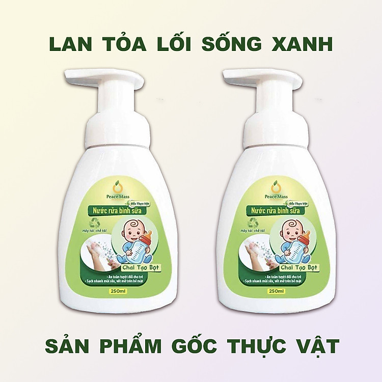 Mua Combo 2 Nước Rửa Bình Sữa Peace Mass Chính hãng Giá rẻ - Hình ảnh 3