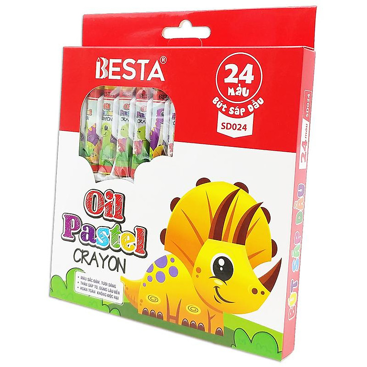 Hộp 24 Bút Màu Sáp Dầu Besta SD024 - Ảnh 2
