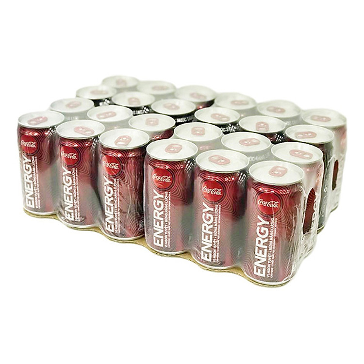 Thùng Nước Tăng Lực Coca-Cola Energy (250ml x 24)