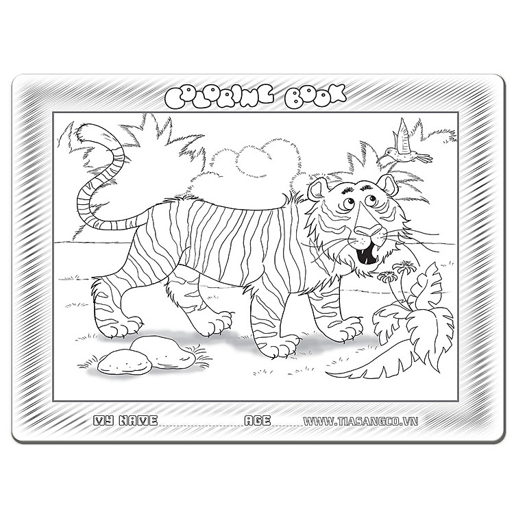 Xếp Hình Tia Sáng Hổ + Tranh Tô Màu Chính hãng Giá tốt - Hình ảnh 2