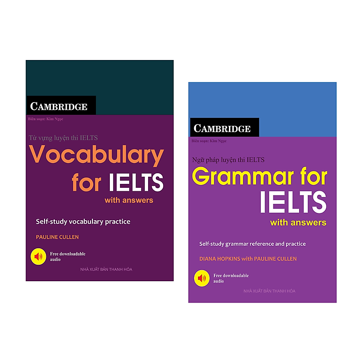 Combo Từ Vựng Luyện Thi IELTS + Ngữ Pháp Luyện Thi IELTS - Vocabulary And Grammar for IELTS With Answer