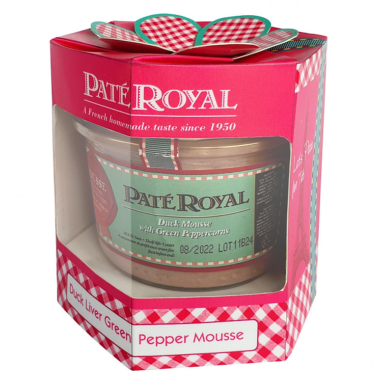 Hộp Quà Pate Royal Vịt Vị Tiêu Xanh (180g)