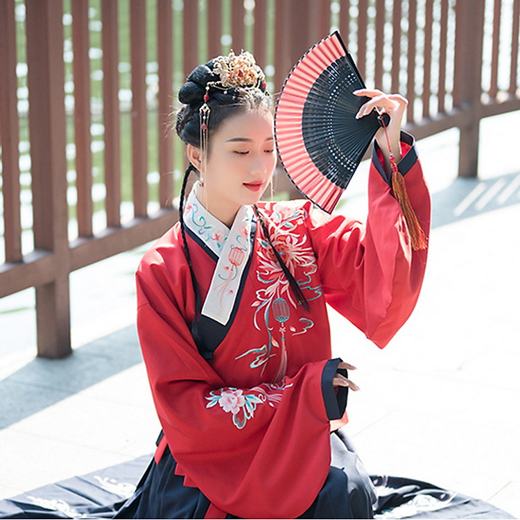 Quạt Gấp Cổ Trang Hanfu Nhật Bản - Ảnh 5