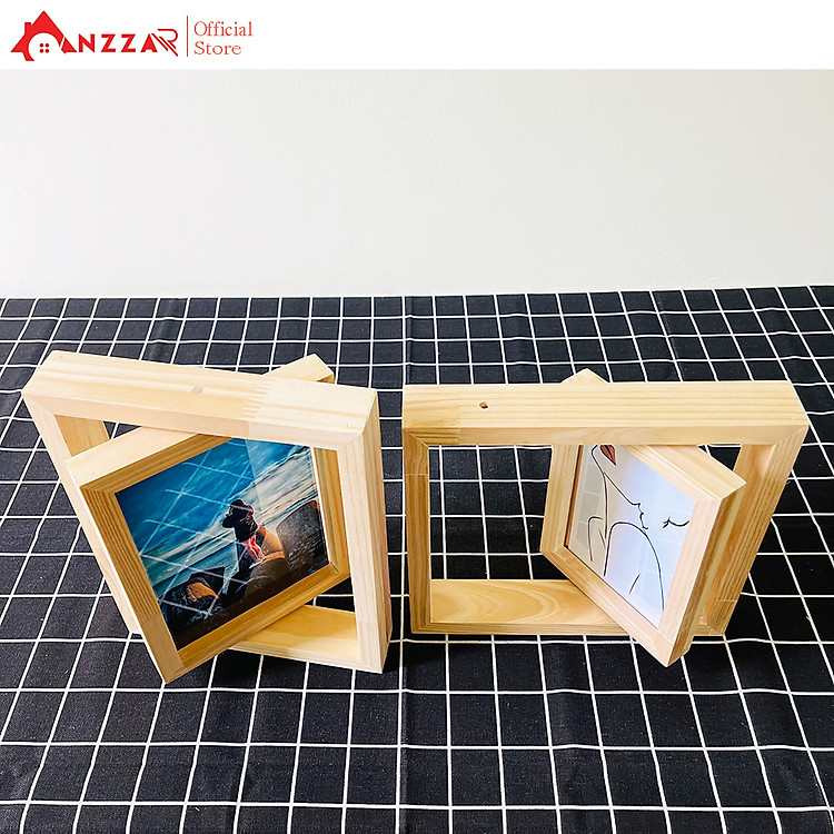 Khung ảnh để bàn xoay dọc Anzzar KAX-01 (10cm x 15cm) - Ảnh 4