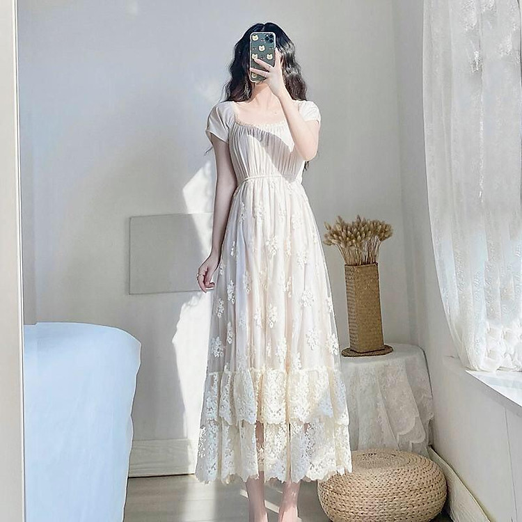 Váy tiểu thư dáng dài