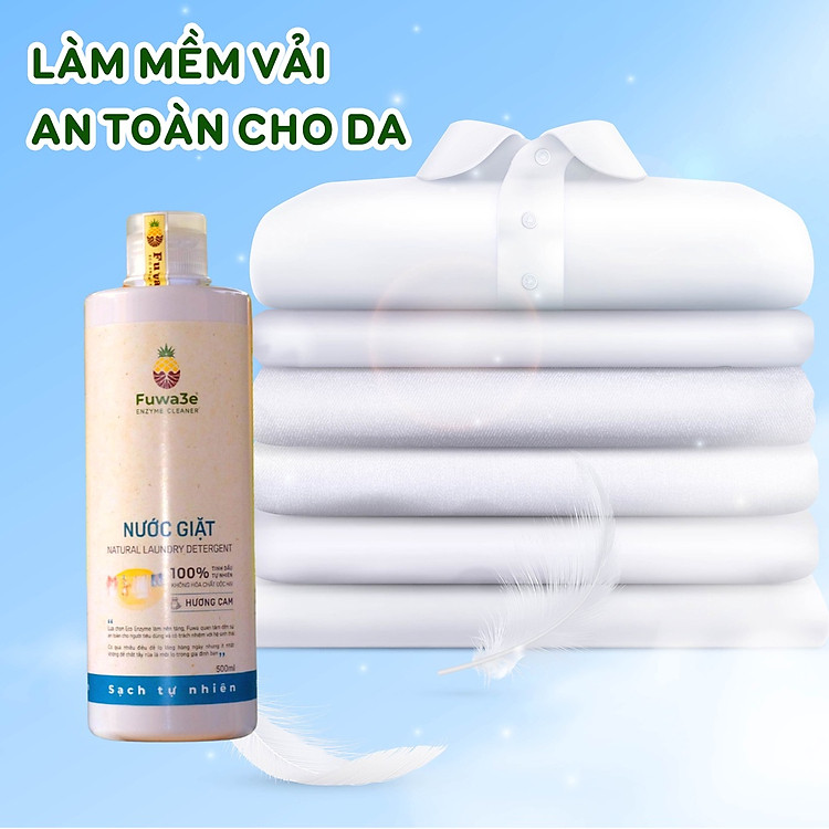 Mua Nước giặt hữu cơ Fuwa3e 500ml hương cam Chính hãng Giá rẻ - Hình ảnh 4