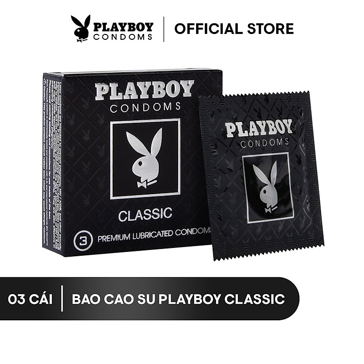 Bao Cao Su PLAYBOY CLASSIC Hộp 3 Cái