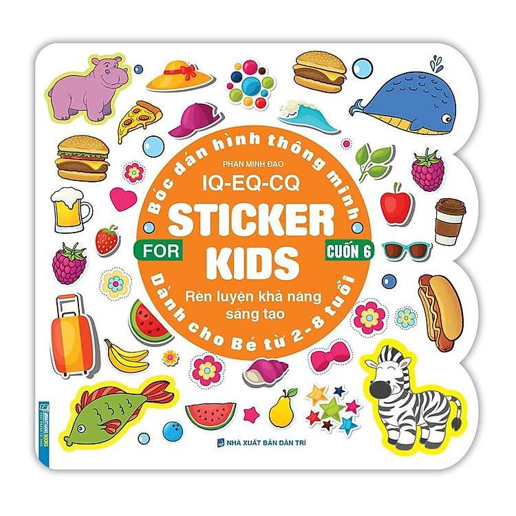 Bóc Dán Hình Thông Minh IQ EQ CQ – Sticker For Kids (Cuốn 6)