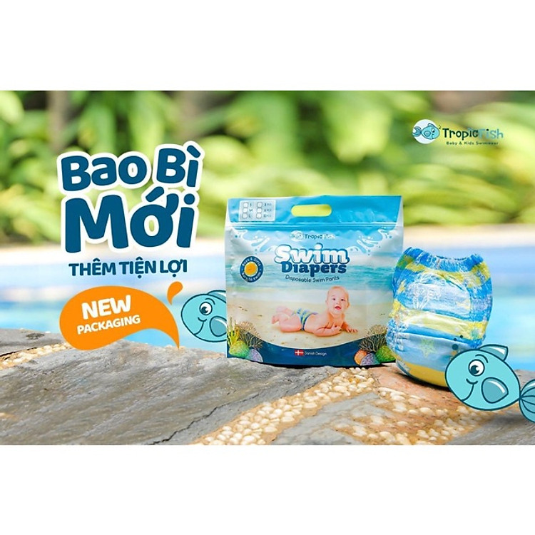 Tã bỉm bơi cho bé TropicFish - Size M Chính hãng Ưu đãi - Hình ảnh 4