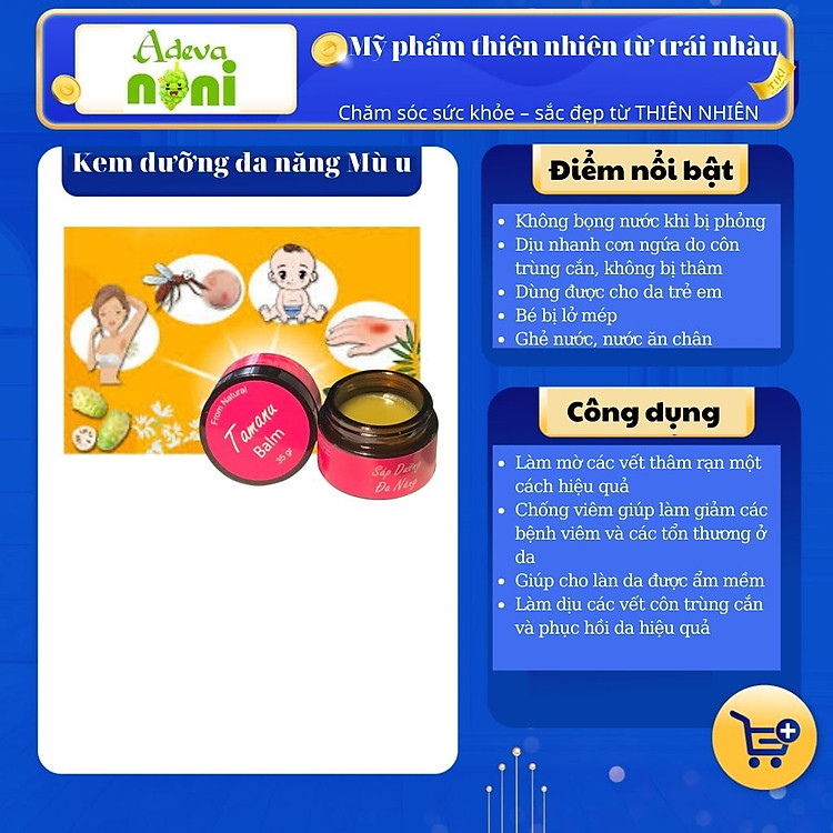 Kem dưỡng đa năng Mù u Adeva - 35gr Giá tốt - Hình ảnh 4