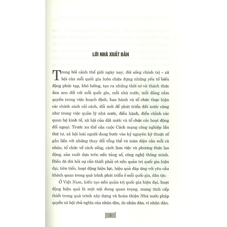 Quản Trị Quốc Gia Hiện Đại, Hiệu Quả - Cơ Sở Lý Luận Và Thực Tiễn Ở Việt Nam Hiện Nay - Ảnh 5