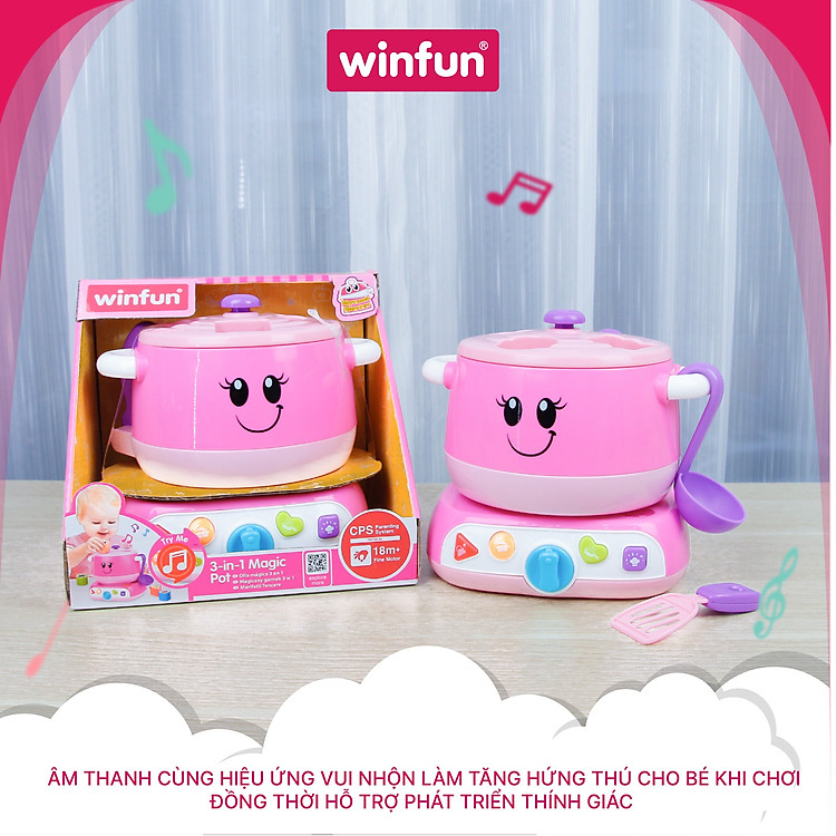 Đồ Chơi Bếp WINFUN 0762 - Hồng Chính hãng Giá tốt - Hình ảnh 3