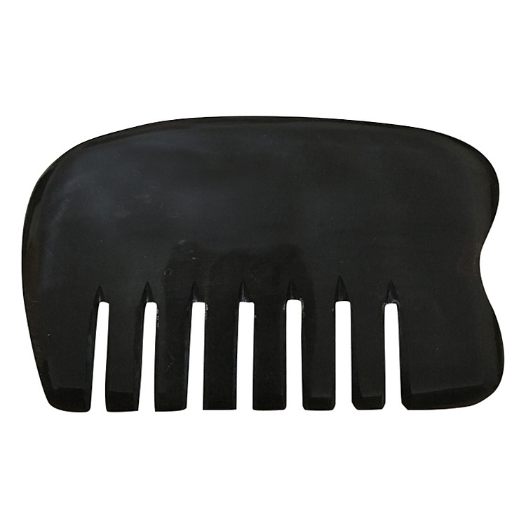 Dụng Cụ Đánh Cảm, Cạo Gió Sừng Trâu Cao Cấp CCG09 Răng Lược Dài (9.5 x 5 cm)