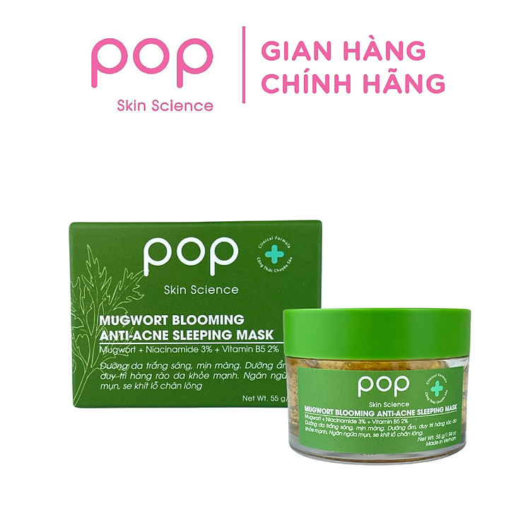 Mặt Nạ Ngủ Ngải Cứu Ngừa Mụn Sáng Da POP