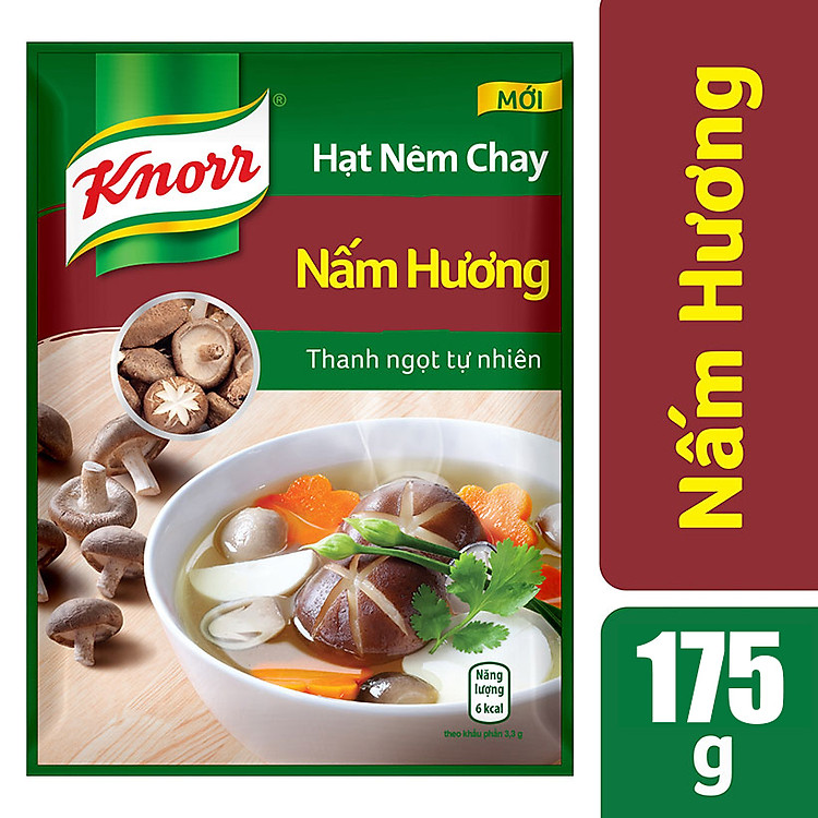 Hạt Nêm Chay Knorr 3 Nấm Ngon (175g)