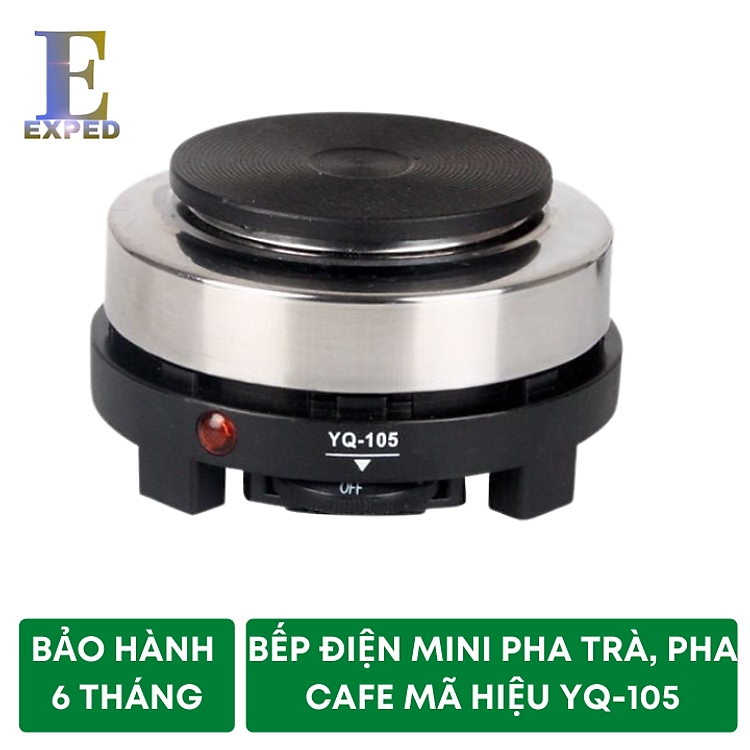 Bếp điện 500W đun trà, pha cafe mã hiệu YQ-105 Chắc chắn, đun nhanh nóng EXPED