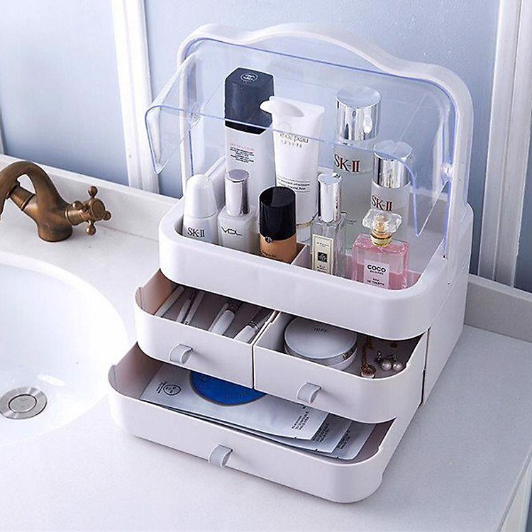 Hộp đựng mỹ phẩm có tay xách