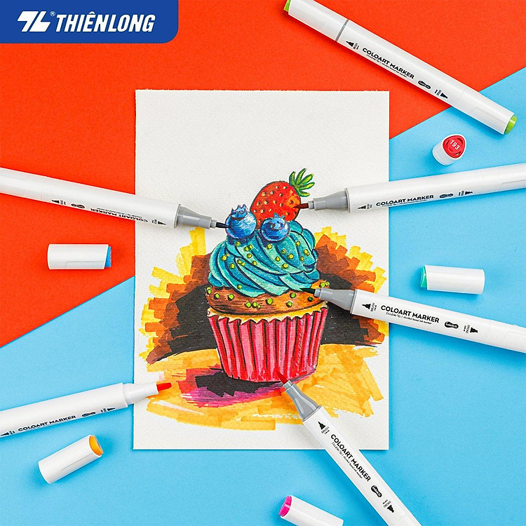 Bút Dạ Màu Thiên Long Colokit ART MARKER AM-C006-KM (48 màu) - Ảnh 6