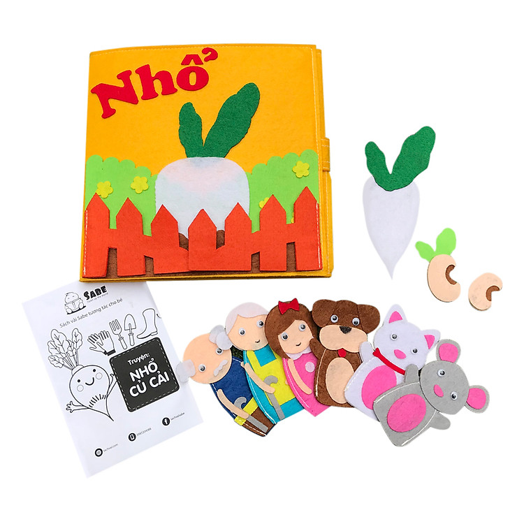 Sách Vải Sabe Kể Chuyện Nhổ Củ Cải