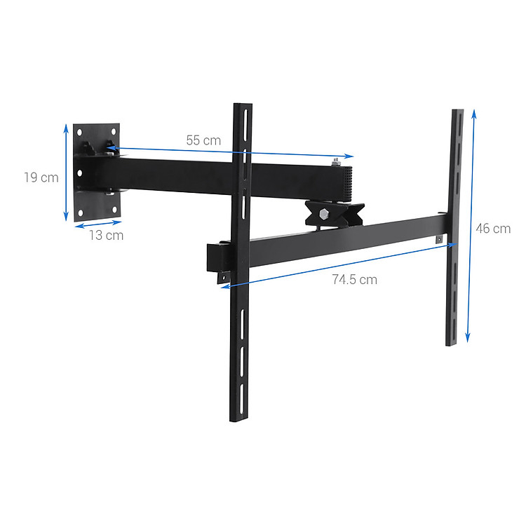 Khung Treo Xoay LCD - LED Cao Cấp 37 - 55 Inch Đen - Hàng Chính Hãng