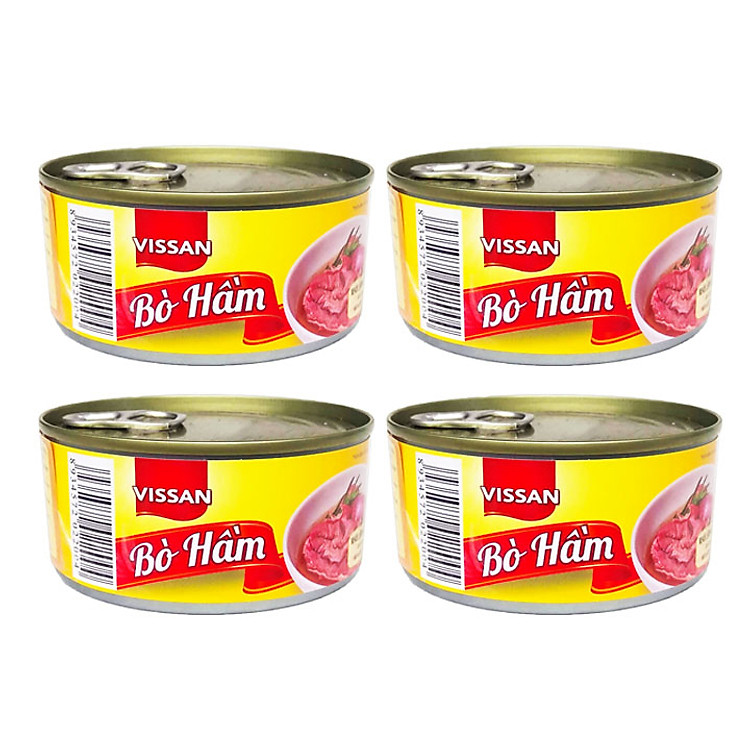Combo 4 hộp Bò Hầm Vissan (150g)