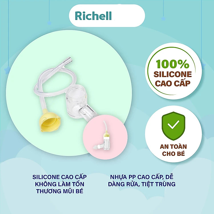 Mua Dụng cụ hút mũi Richell Tiki Chính hãng Tiết kiệm - Hình ảnh 4