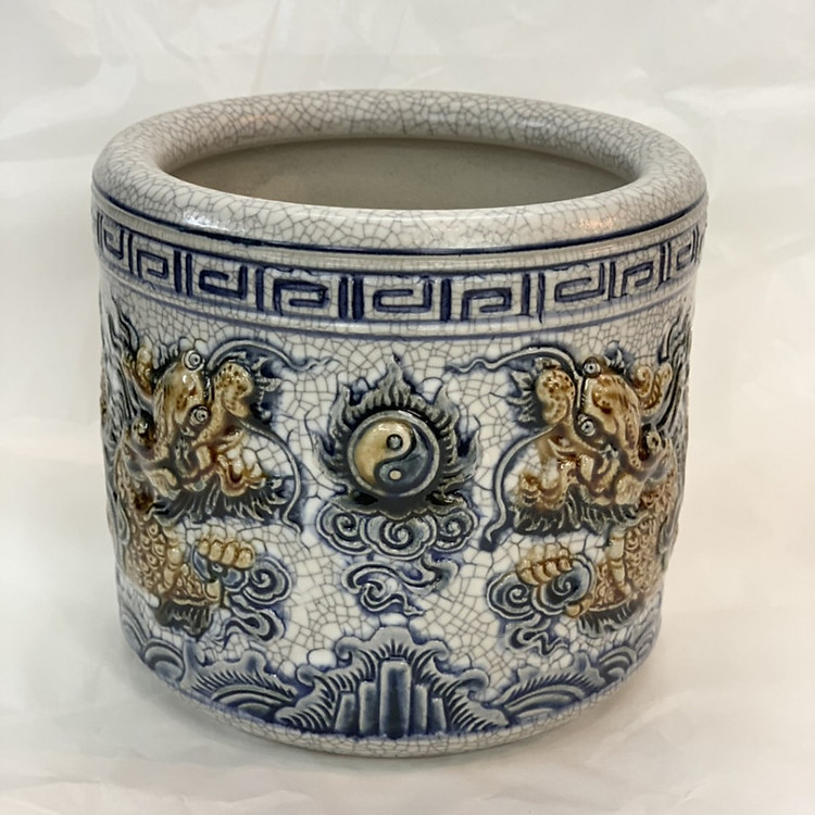 Bát Hương Men Rạn Đắp Nổi 3D Cao Cấp Bát Tràng Phi 12