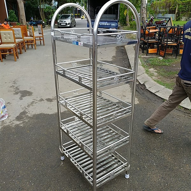 Kệ inox 5 tầng cao cấp