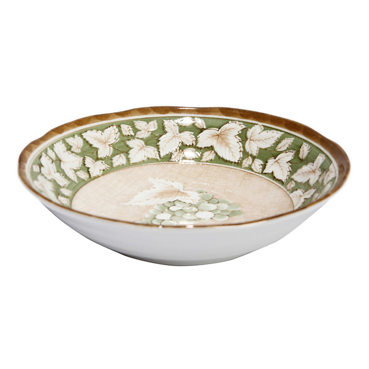 Đĩa Bằng Sứ Miyabi 16.5cm x 4cm - Đĩa 6 Ảo MB02 - Xanh Lá
