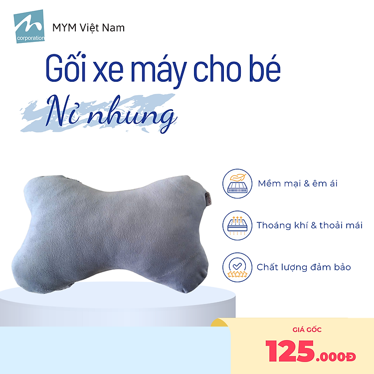 Mua tại Lazada: Gối Đi Xe Máy Cho Bé MYM Chính hãng, giá tốt