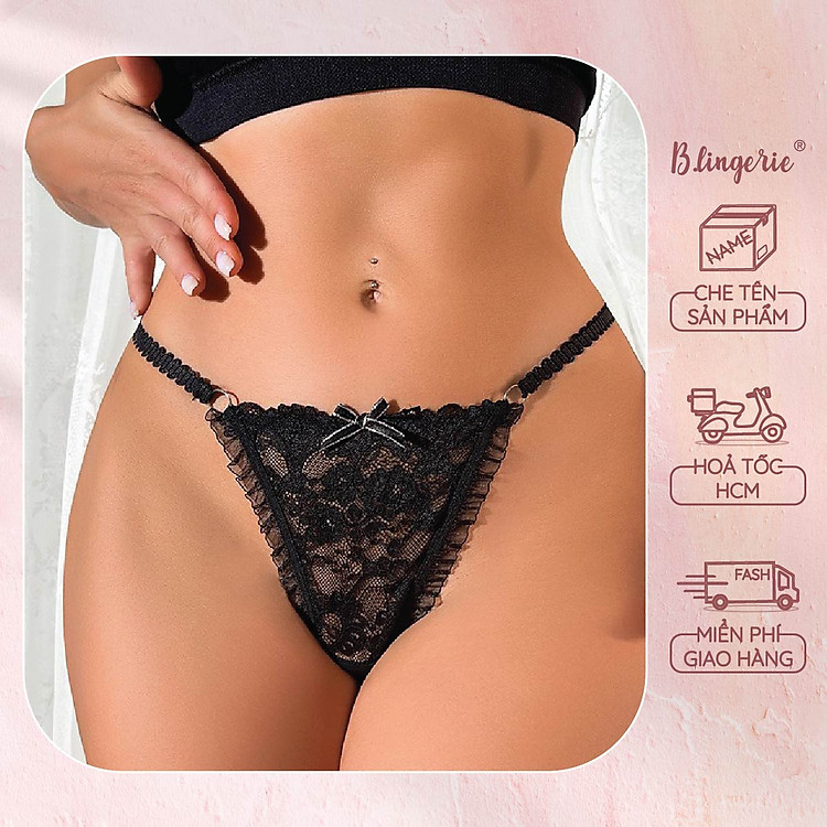 Quần Lót Lọt Khe Ren Hoa - B.Lingerie