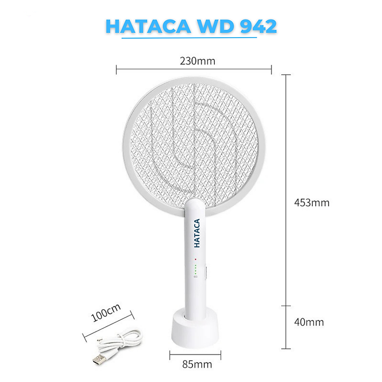 Vợt muỗi kiêm đèn bắt muỗi 2 in 1 HATACA Model WD-942