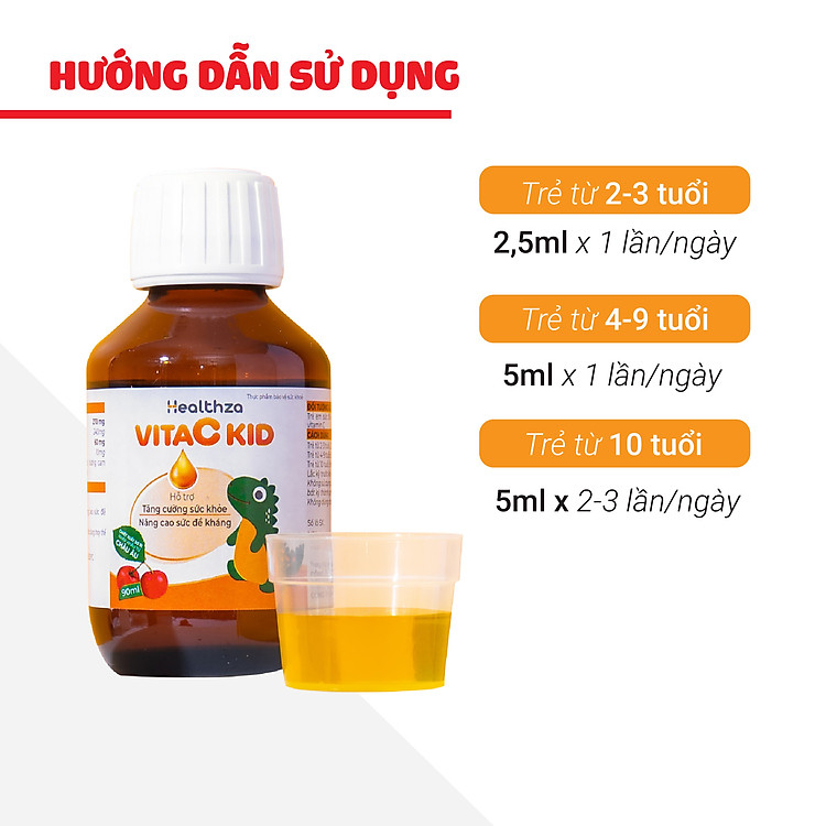 Mua Siro Healthza Vitac Kid 90ml Hàng chuẩn Giá tốt - Hình ảnh 4